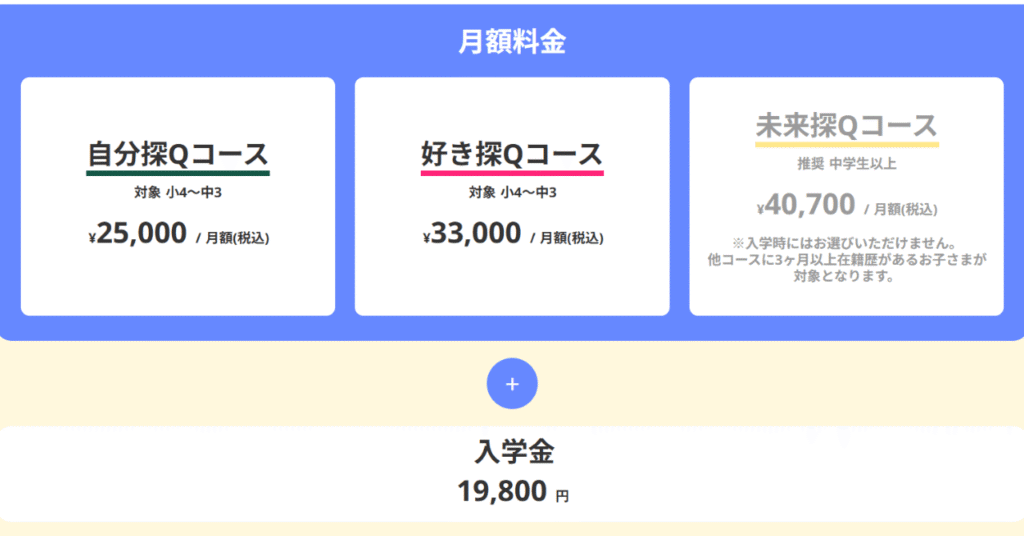 コースと料金
