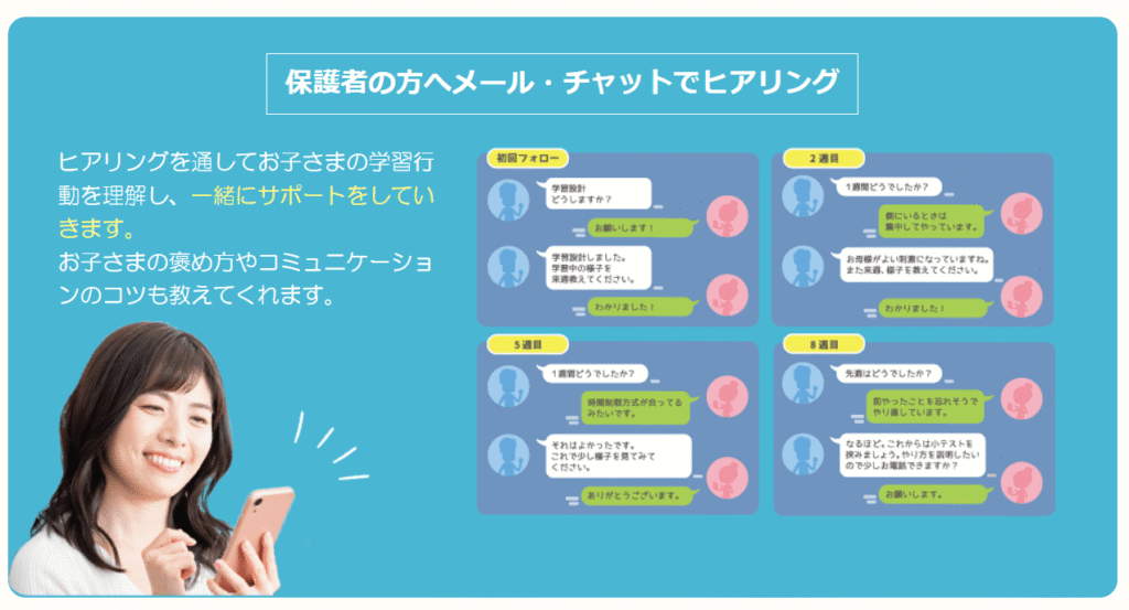 「すらら」保護者のサポートがある