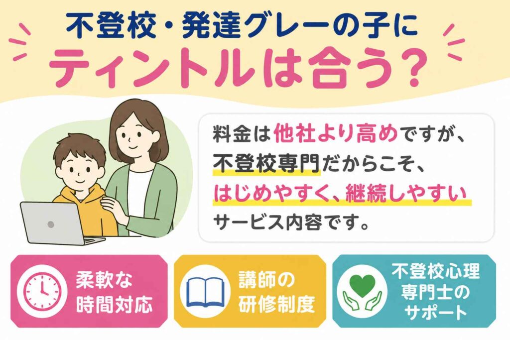 不登校・発達グレーの子にティントルは合う？現役教員の本音